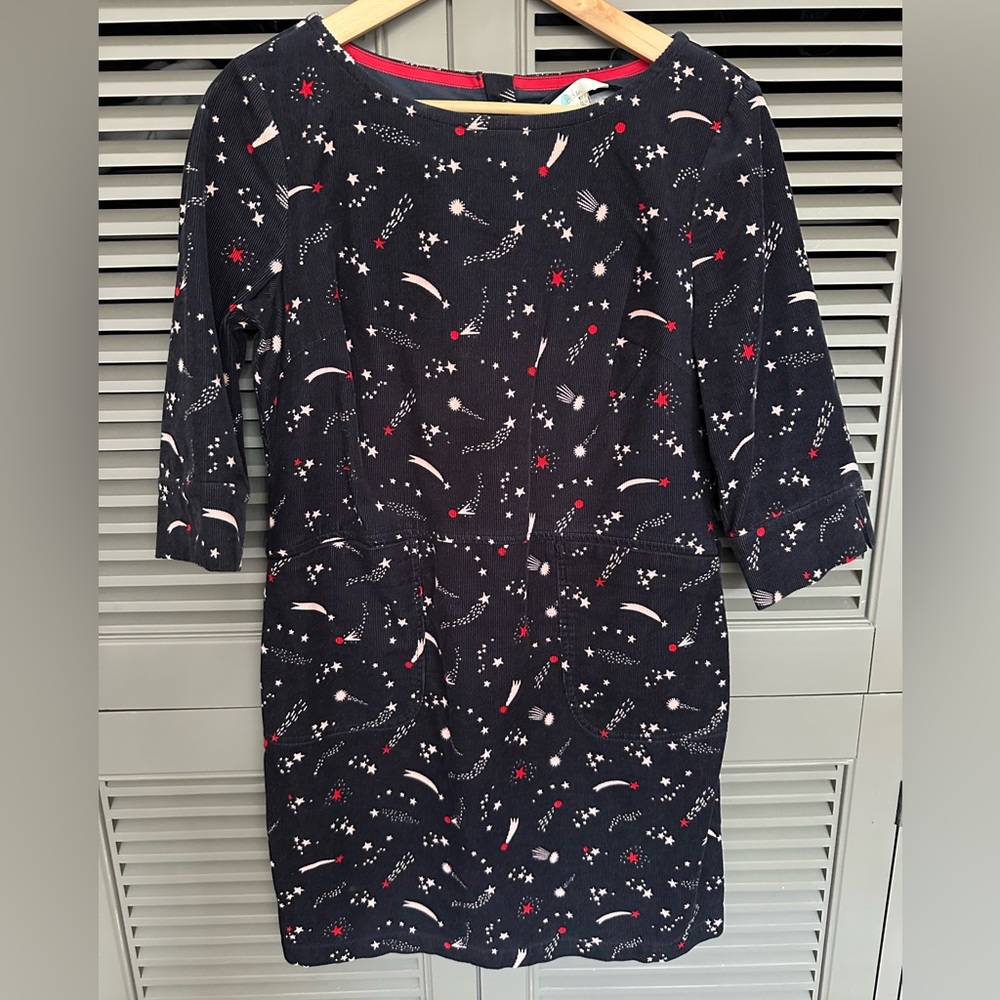 Biden corduroy dress, size 4 petite. 2 front pockets